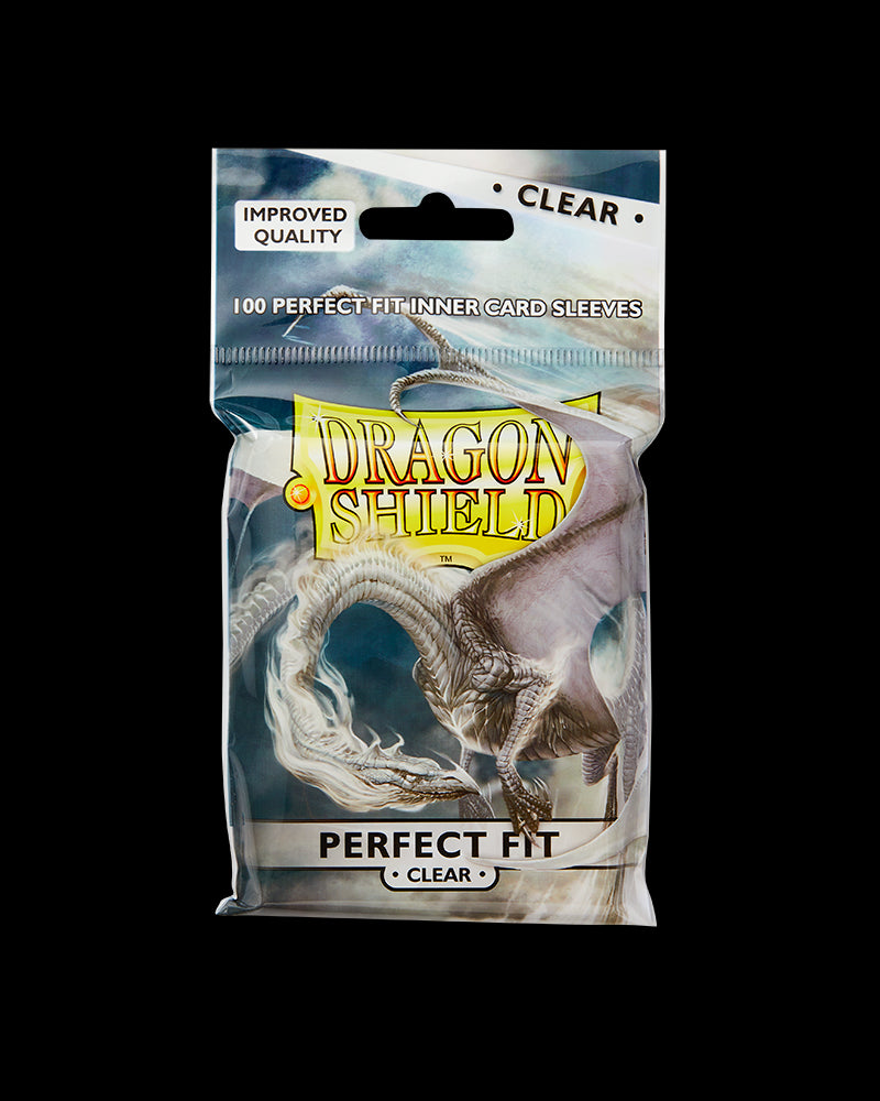 Dragon Shield Perfect Fit Clear Inner Sleeves, Standard Size, Toploading  (100) 5706569130015